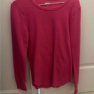 Old Navy Women's Vibrant Pink Long Sleeve Tee